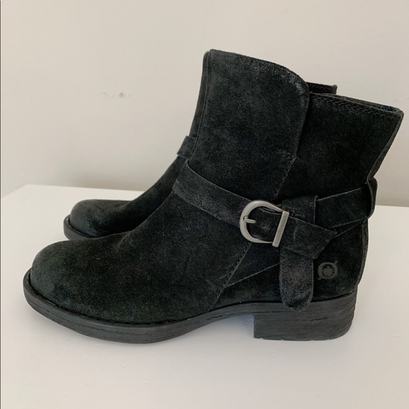 NWT Born Syd Distressed Suede Leather Ankle Boots - Picture 3 of 8